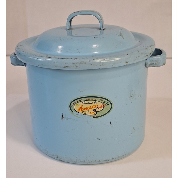 Amsco Baby Bottle Sterilizer Toy Warmer Granite Ware With Bottles & Rack Vintage - Picture 4 of 11